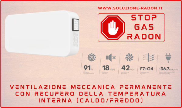 Ventilazione Meccanica contro CO2 e gas Radon